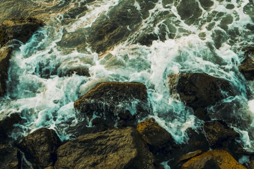 岩石, 洪水, 海 的 免费素材图片