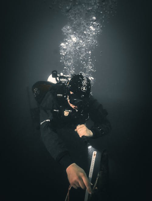 Man Scuba Diving
