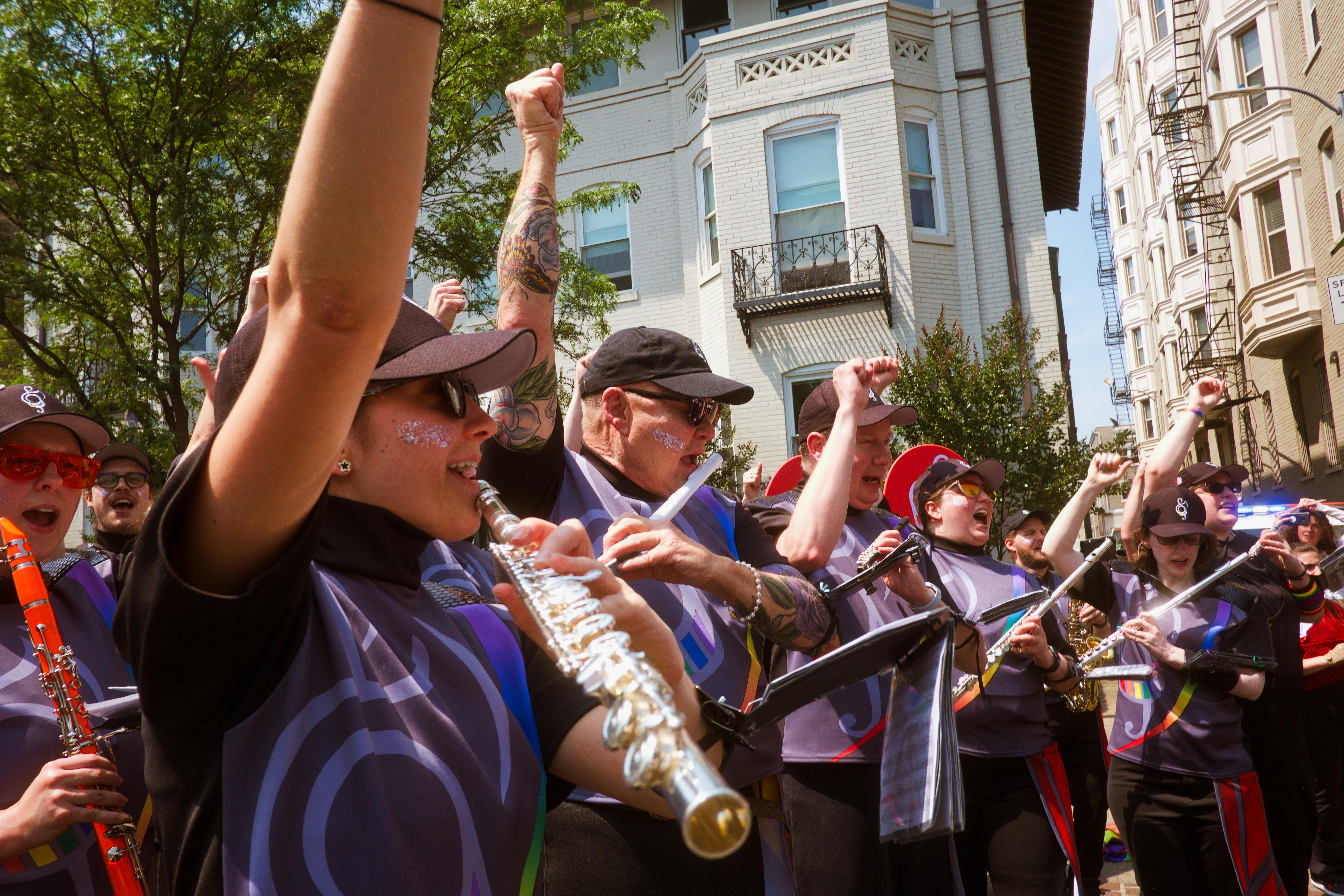 People with Musical Instruments in a City · Free Stock Photo