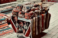 Handmade Baskets and Rugs in Traditional Patterns