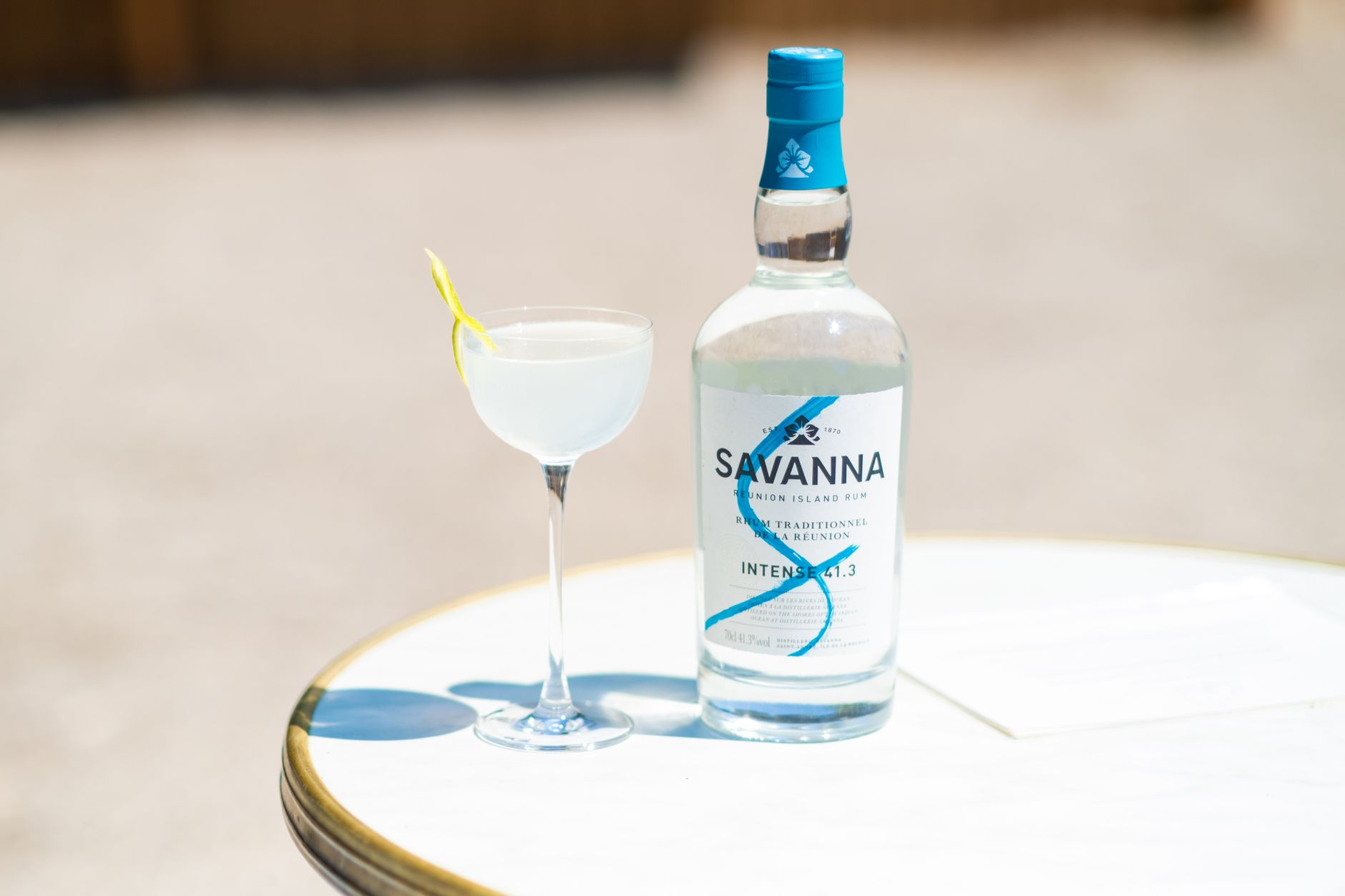 Refreshing cocktail with pineapple juice and sake