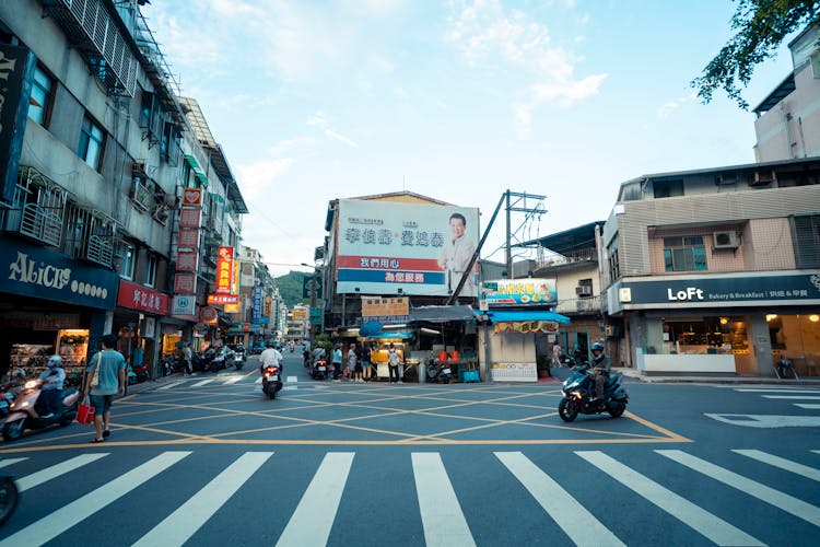 Intersection In A Taiwan City