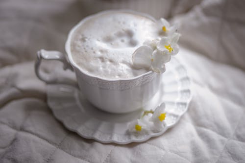 Coffee Cup with Flowers