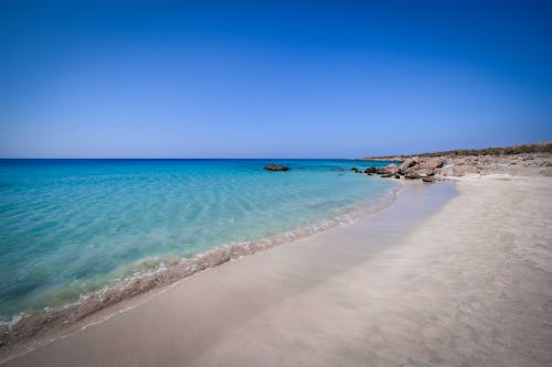 Clear Sky over Sea Shore