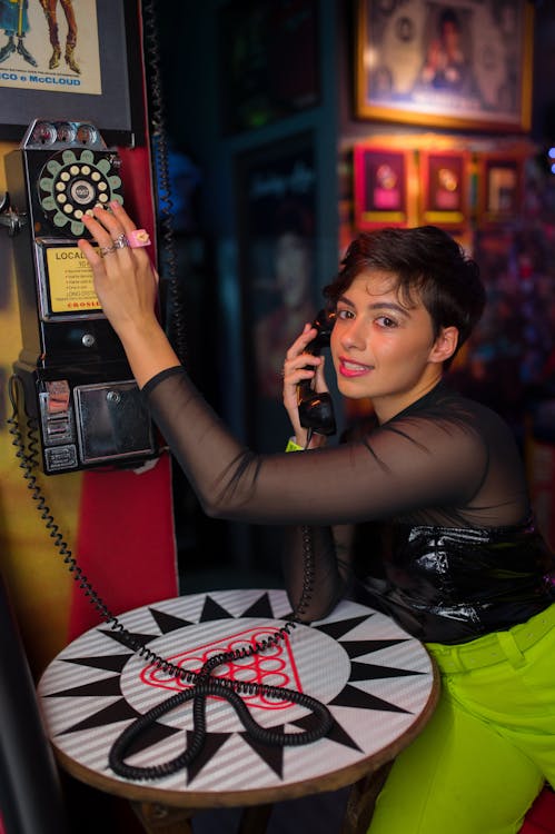 Picture of a Young Woman at the Arcade 