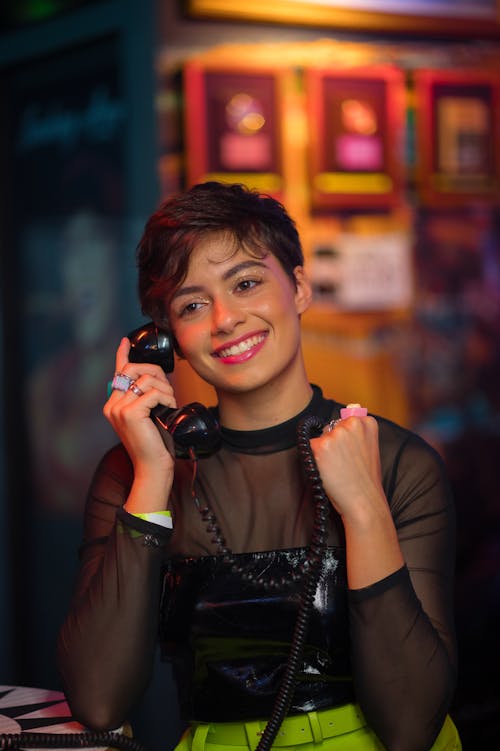 Picture of a Young Woman at the Arcade 