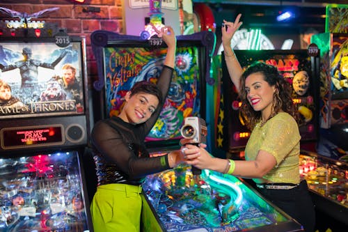 Picture of Young Women at the Arcade 
