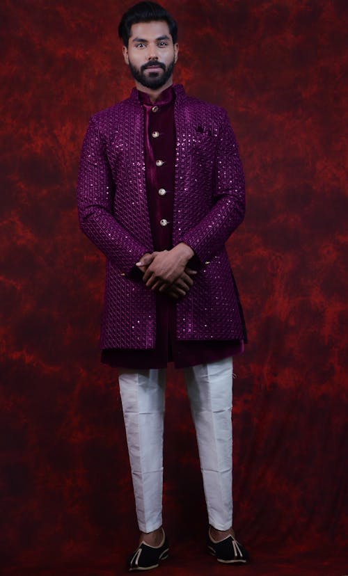 Man in Purple, Traditional Clothing