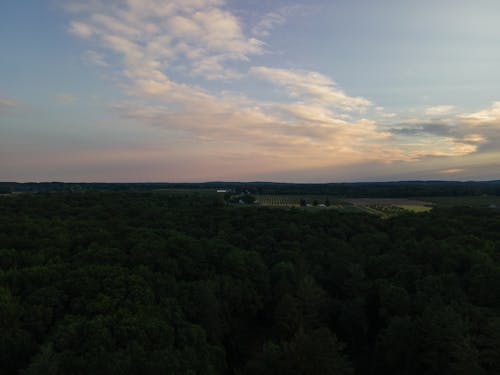 Darmowe zdjęcie z galerii z boiska, czerwony zachód słońca, dron