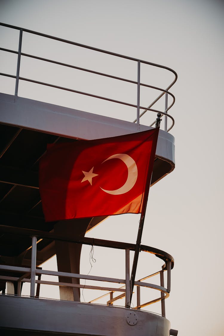 A Flag On A Boat 