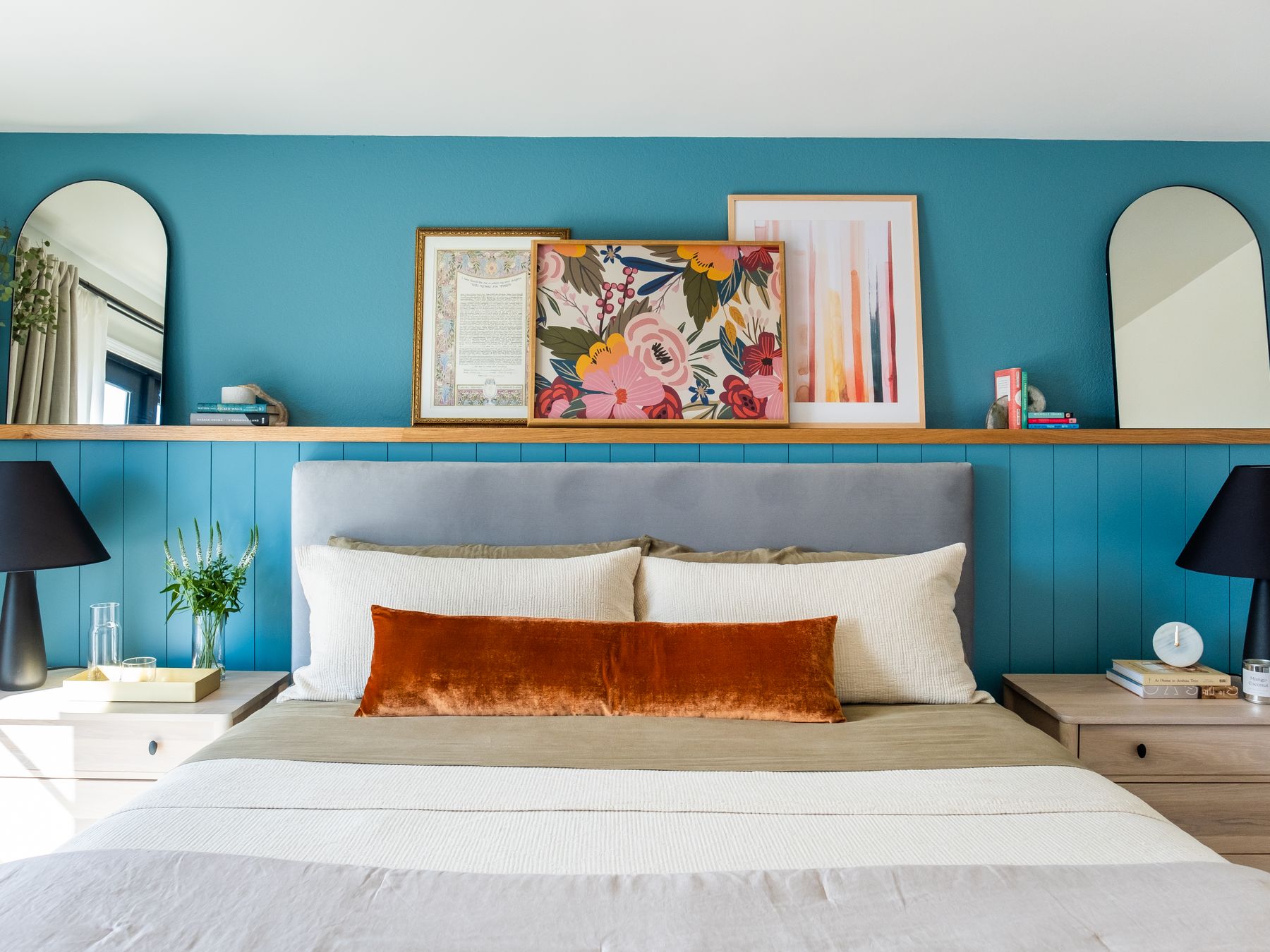 Wallpapering in Lambeth — quality trade paint going on in two coats