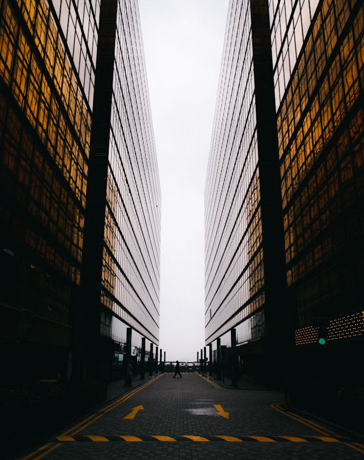 Road In Between Buildings