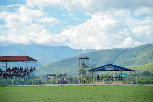 Football Stadium in Village