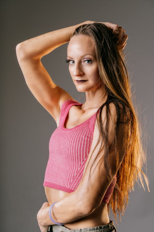 Portrait of Woman with Long Hair