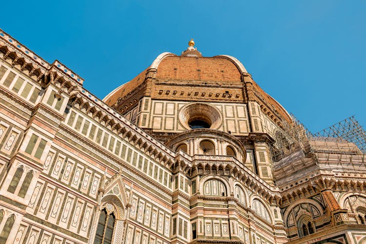 Low Angle Shot Of The Cathedral Of Santa Maria Del Fiore In Florence, Italy