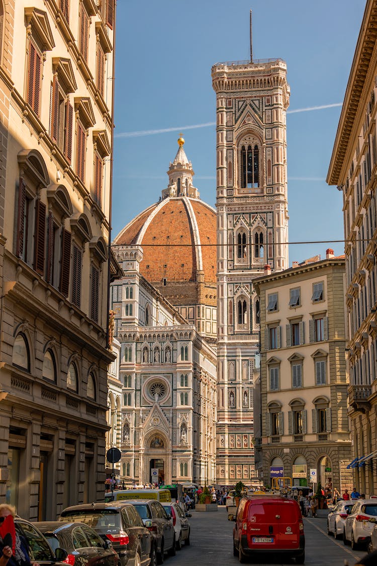 View Of The Santa Maria Del Fiore Cathedral And The Giottos Campanile In Florence, Italy 