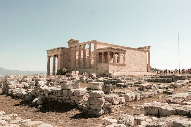 Erechtheion Temple Ruins In Athens