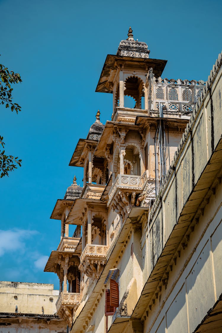 Towers Of The City Palace, Udaipur, India