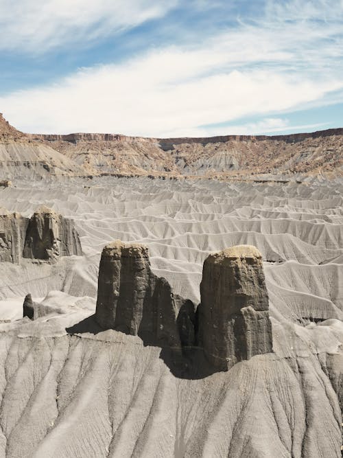 Rocks on Barren Desert