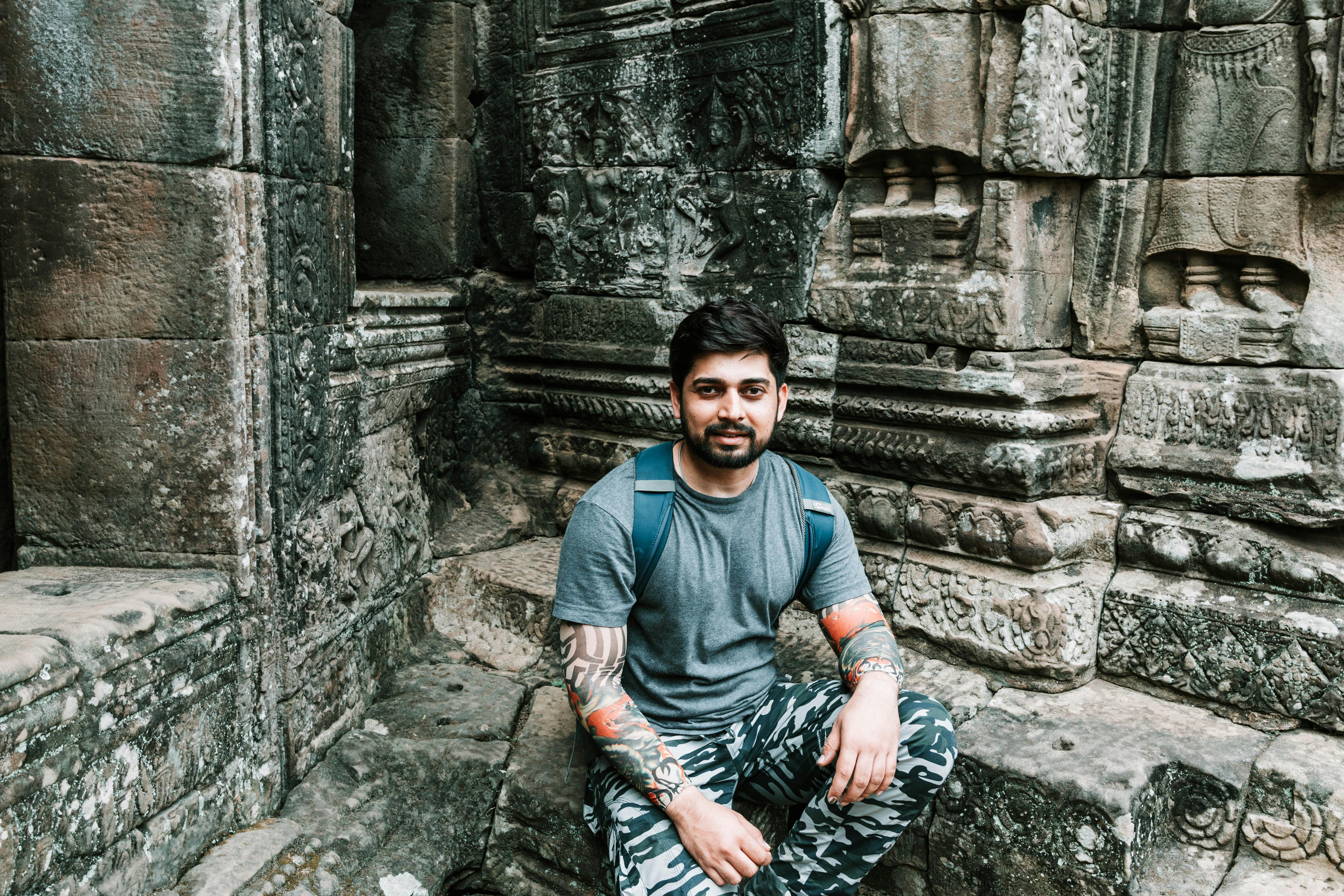 Colorful traditional street in Alfama, Lisbon, Portugal