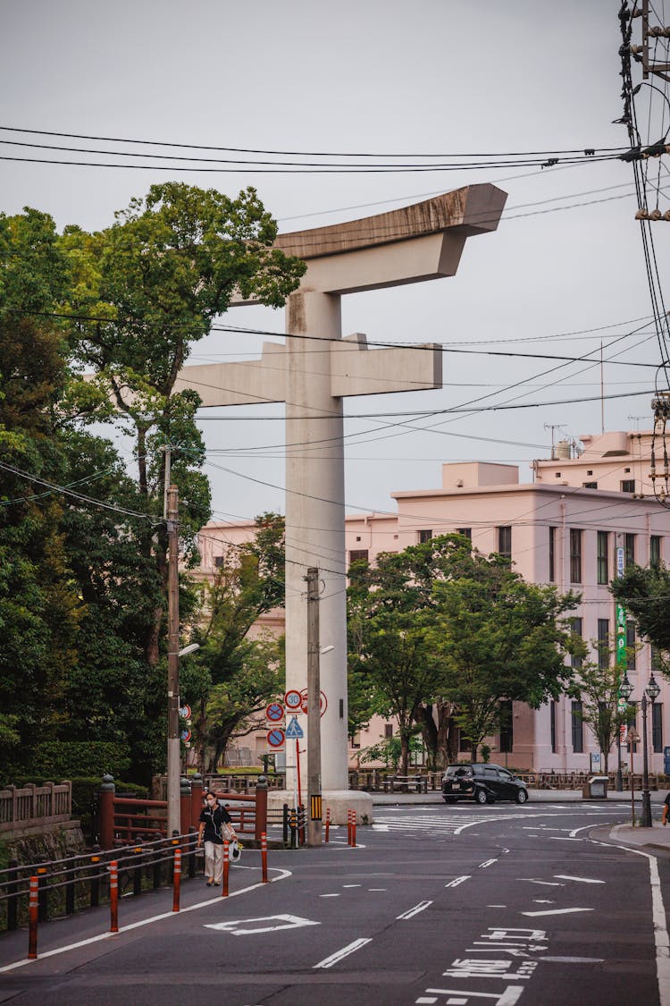 Empty Street In City