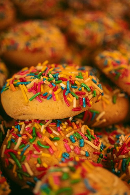 Pile of Cookies with Sprinkles