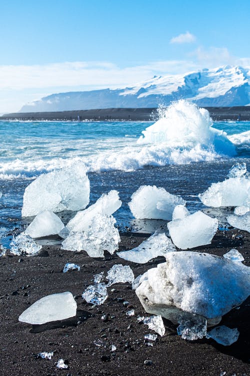 Ice on Sea Shore