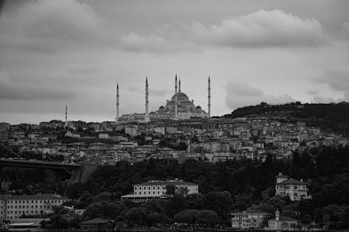 Black and White Photo of Istanbul, Turkey 