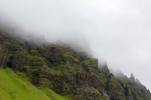 Photos gratuites de abrupt, brouillard, été