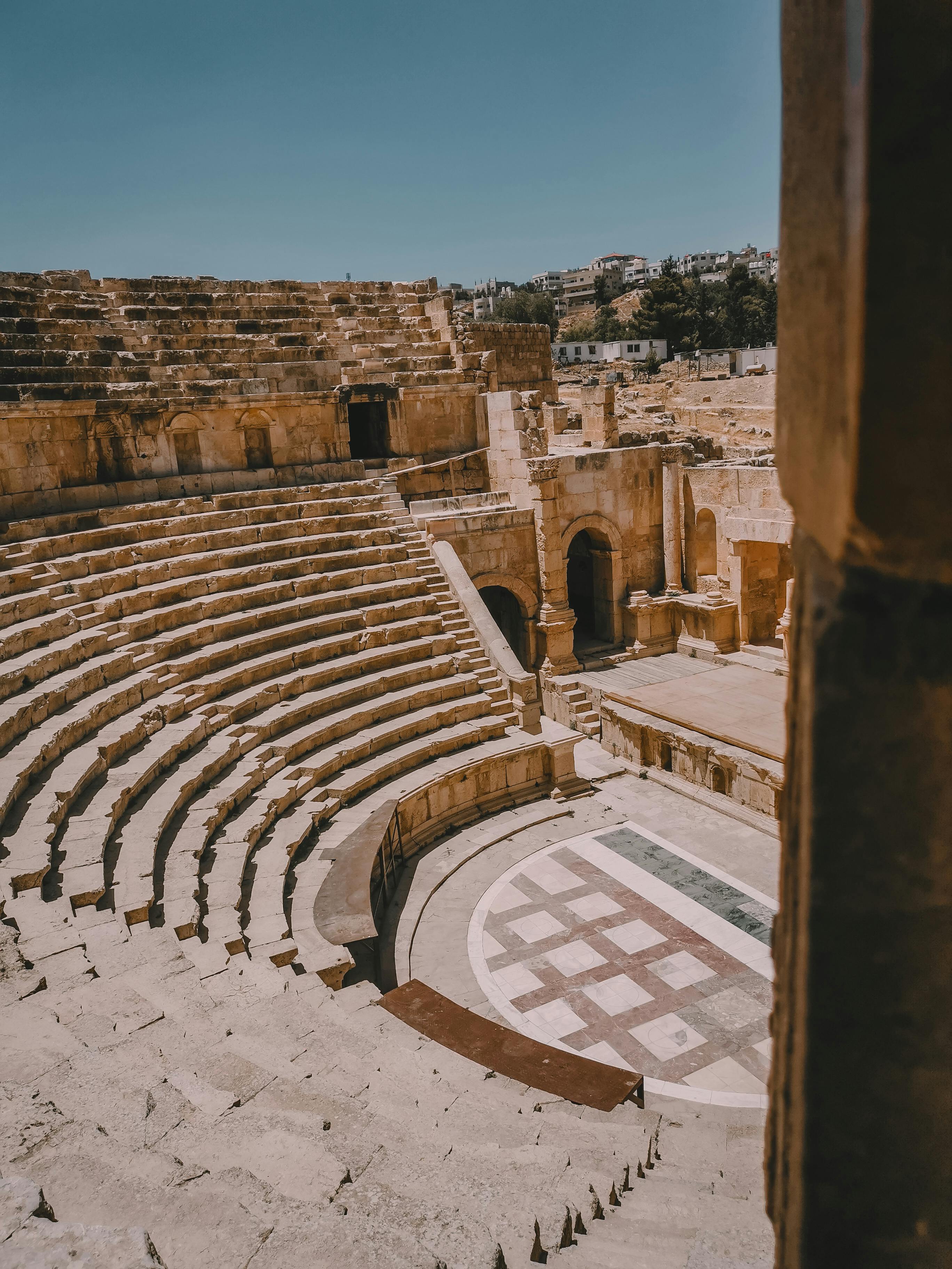 Ücretsiz Jerash Güney Tiyatrosu Stok Fotoğraflar