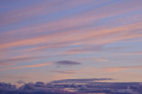 Purple and Pink Cloudscape at Sunset