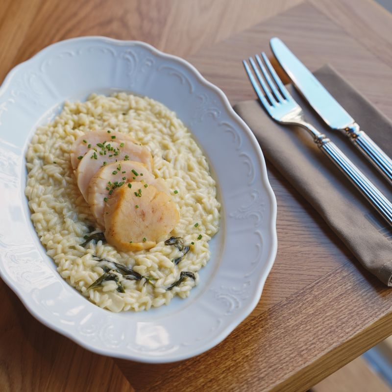 Italian Arborio Asparagus Saffron Risotto