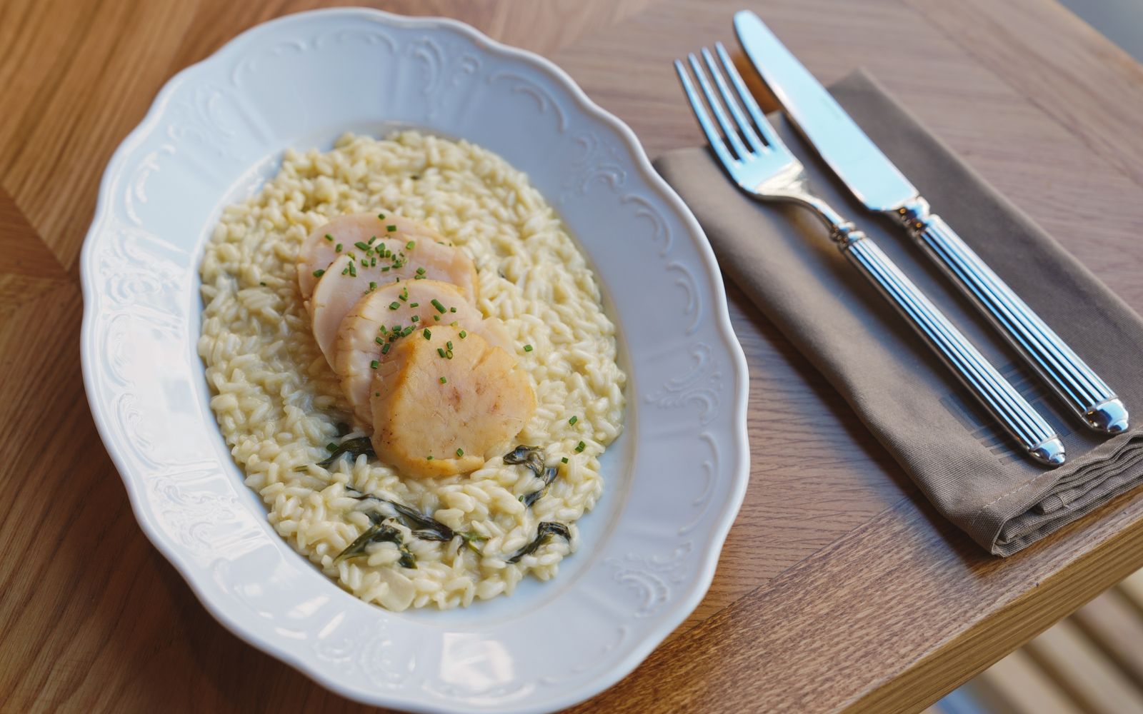 Foto de Arroz cremoso de frango com milho e requeijão