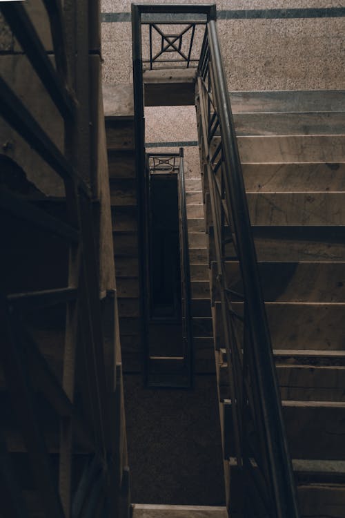 Základová fotografie zdarma na téma madlo, schodiště, schody
