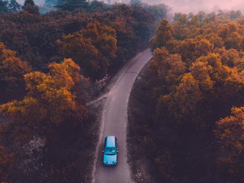 Free Car On Road Stock Photo