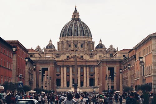 St. Peters Basilica Facade in Vatican City