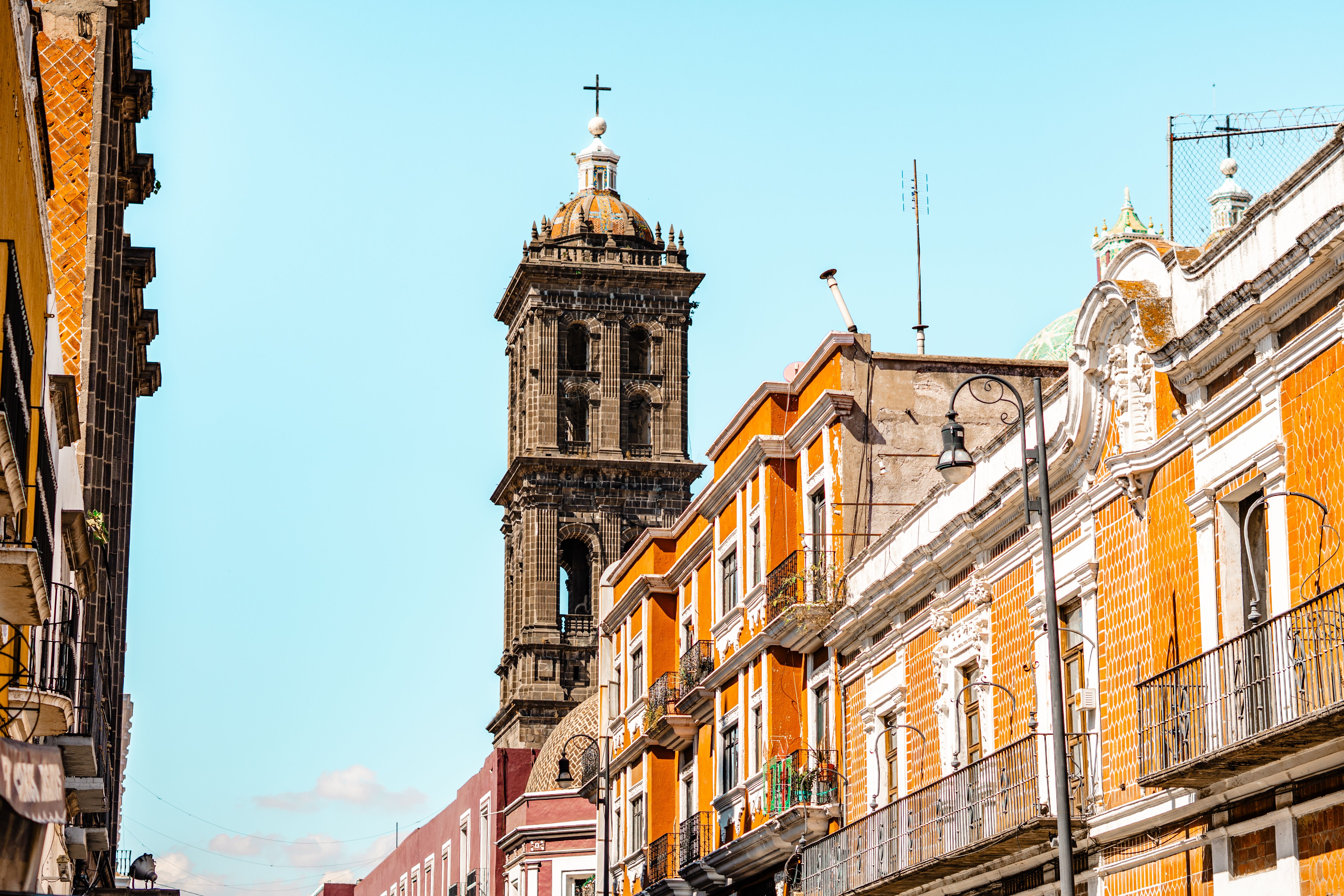 Historic street scene in Mexico City, representing the Central Highlands