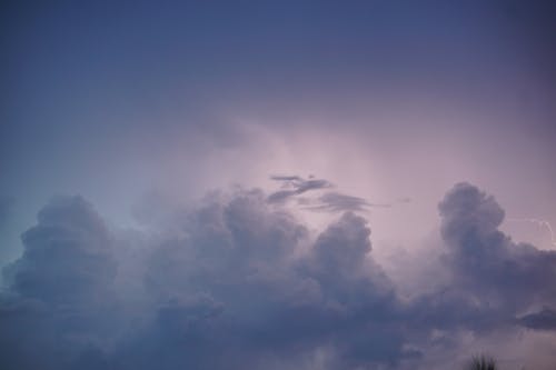 White, Dense Cloud on Sky