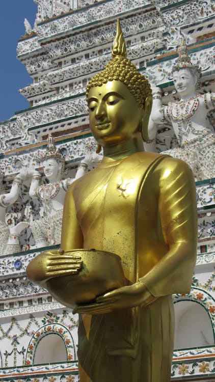 Golden Buddha Sculpture at Wat Arun Temple