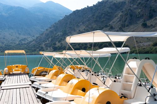 Free Pedal Boats Stock Photo