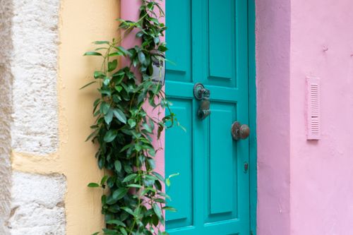 Free Blue door Stock Photo