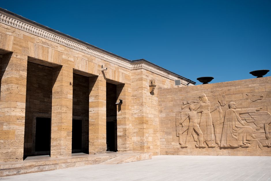 Exterior view of the National Museum of History of Moldova in Chisinau