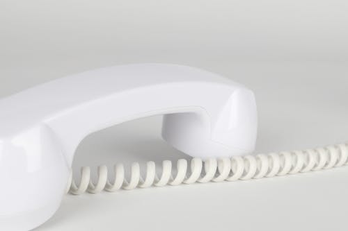 Kostnadsfri bild av telefon, vit, vit telefon horn