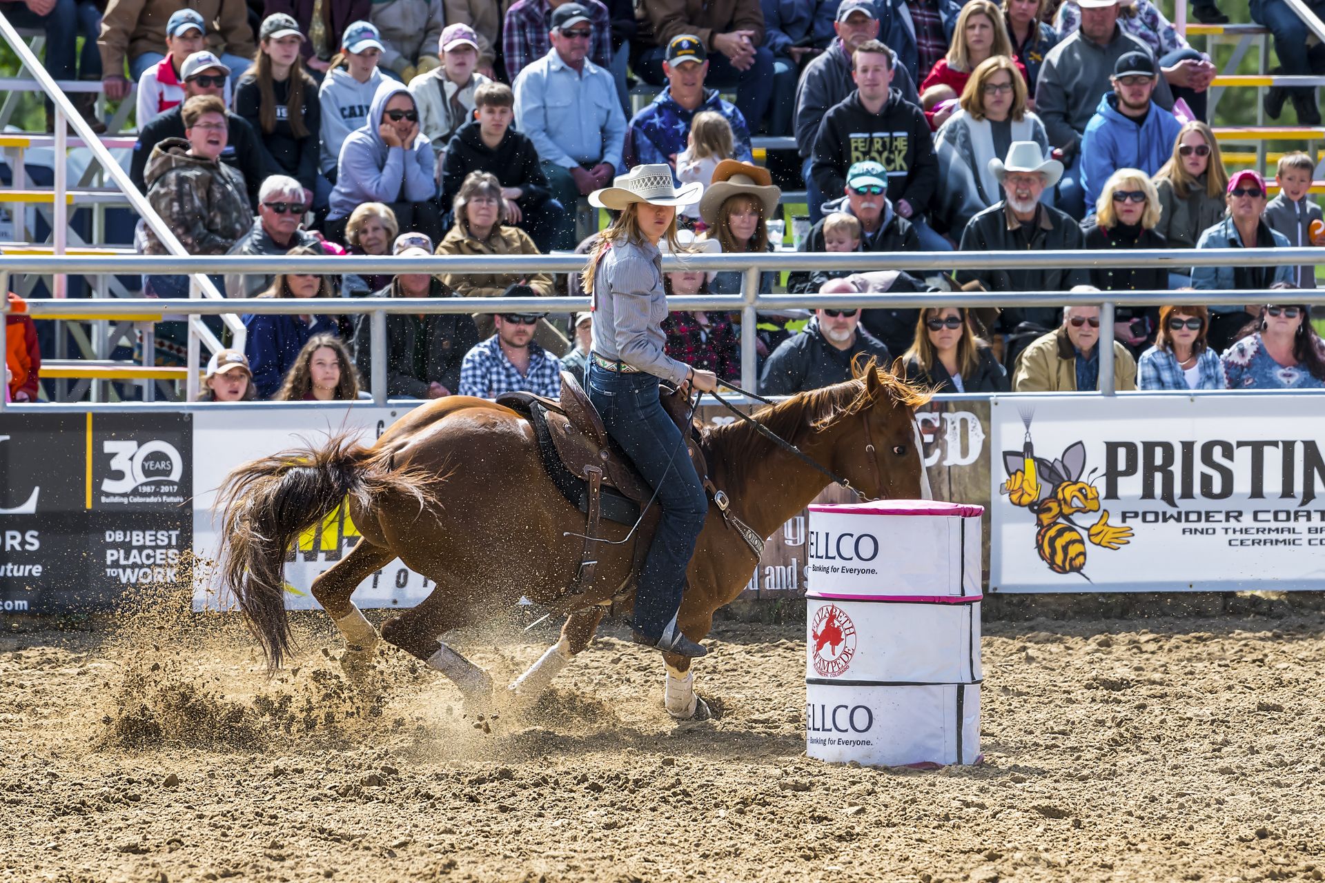 Woman in Horseback Riding Competition