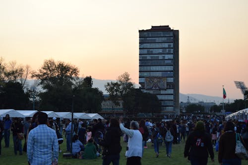 People at Picnic near UNAM University in Mexico City