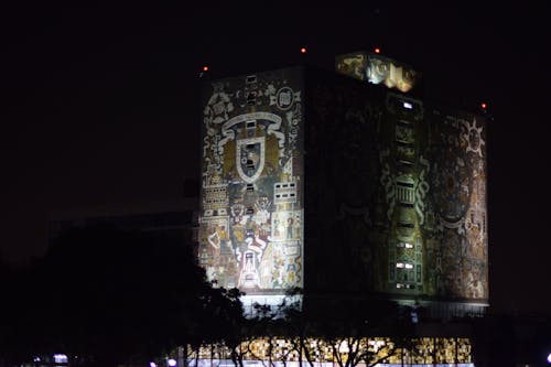 Mural on Walls of UNAM University Building