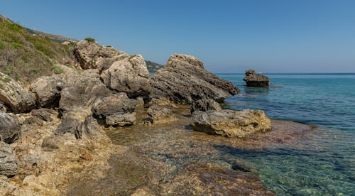 Rocks on Sea Shore