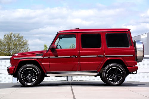 Red Mercedes G Class