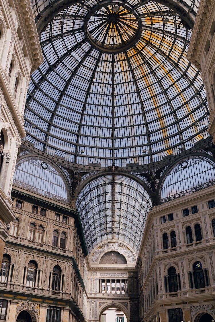 Glass Ceiling In Galeria Vittorio Emanuele II