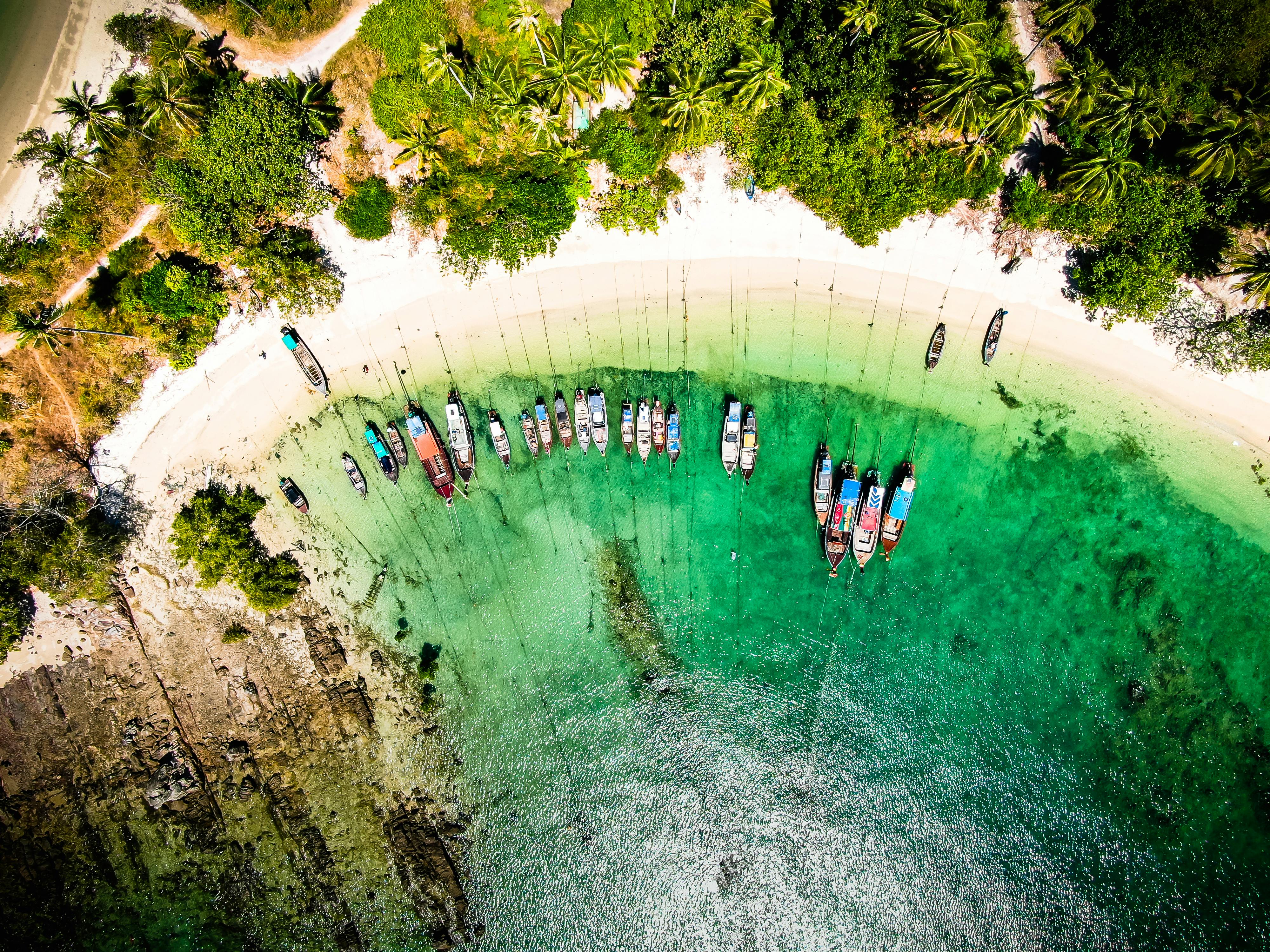 beach in tropical paradise koh yao yai island in phang nga thailand landscape with tropical